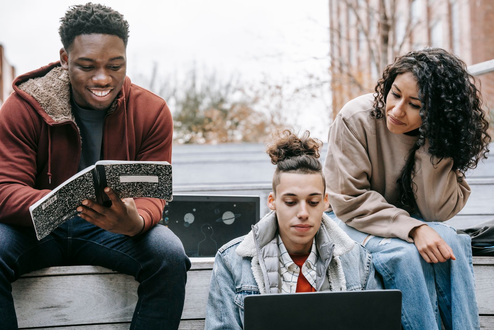 Illustrative image: young people working on a learning activity.